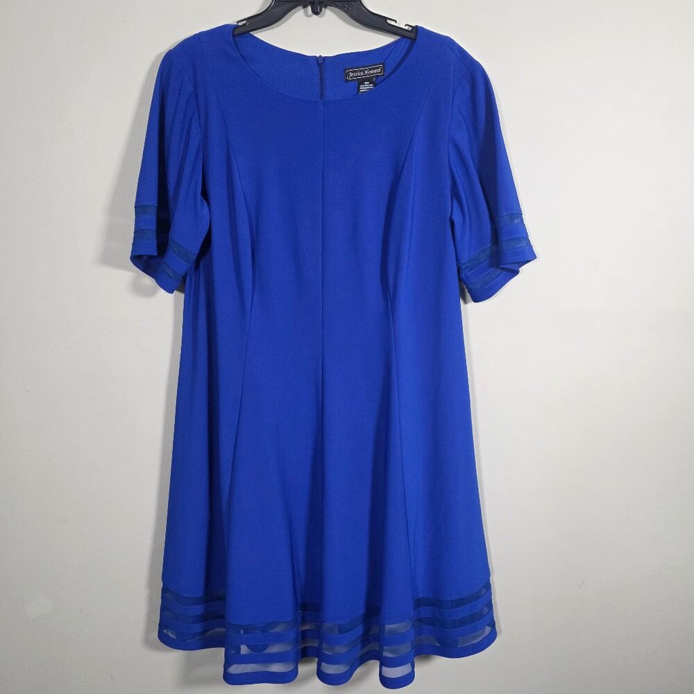 Jessica Howard Dress Blue 16W knee‎ length